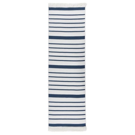 Navy blue cotton rug 80x300 cm by vidaXL, Rugs - Ref: Foro24-340123, Price: 35,08 €, Discount: %