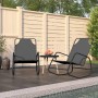 Rocking lounger 2 units in steel and gray textilene by vidaXL, Loungers - Ref: Foro24-318141, Price: 108,02 €, Discount: %