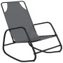 Rocking lounger 2 units in steel and gray textilene by vidaXL, Loungers - Ref: Foro24-318141, Price: 108,02 €, Discount: %