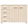 Aparador HAMAR madera de pino maciza marrón miel 113x40x80 cm de vidaXL, Aparadores - Ref: Foro24-340444, Precio: 117,58 €, D...