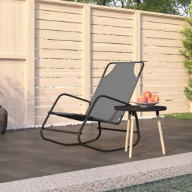 Steel and grey textilene rocking lounger by vidaXL, Loungers - Ref: Foro24-318125, Price: 59,54 €, Discount: %