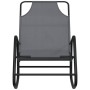 Steel and grey textilene rocking lounger by vidaXL, Loungers - Ref: Foro24-318125, Price: 59,54 €, Discount: %