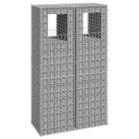 Gabion basket posts 2 units iron 50x50x180 cm by vidaXL, fence posts - Ref: Foro24-151273, Price: 107,35 €, Discount: %