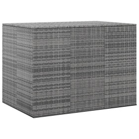 Trunk for garden cushions gray PE rattan 145x100x103 cm by vidaXL, Outdoor storage boxes - Ref: Foro24-317231, Price: 270,99 ...