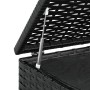 Black PE rattan garden cushion chest 100x97.5x104 cm by vidaXL, Outdoor storage boxes - Ref: Foro24-317226, Price: 170,40 €, ...