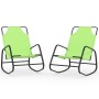 Rocking lounger 2 units in steel and green textilene by vidaXL, Loungers - Ref: Foro24-318143, Price: 108,20 €, Discount: %