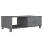 HAMAR coffee table solid dark gray pine wood 100x55x35cm by vidaXL, Coffee table - Ref: Foro24-340454, Price: 85,41 €, Discou...