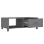 HAMAR coffee table solid dark gray pine wood 100x55x35cm by vidaXL, Coffee table - Ref: Foro24-340454, Price: 85,41 €, Discou...