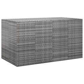 PE grey rattan garden cushion storage box 194x100x103 cm by vidaXL, Outdoor storage boxes - Ref: Foro24-317234, Price: 349,99...