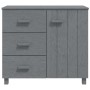 HAMAR sideboard solid dark gray pine wood 90x40x80 cm by vidaXL, Sideboards - Ref: Foro24-340430, Price: 155,67 €, Discount: %