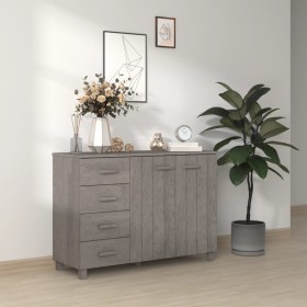 Aparador HAMAR madera maciza de pino gris claro 113x40x80 cm de vidaXL, Aparadores - Ref: Foro24-340447, Precio: 143,18 €, De...