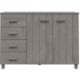 HAMAR Sideboard aus massivem hellgrauem Kiefernholz 113x40x80 cm von vidaXL, Sideboards - Ref: Foro24-340447, Preis: 143,18 €...