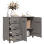 HAMAR sideboard solid light gray pine wood 113x40x80 cm by vidaXL, Sideboards - Ref: Foro24-340447, Price: 143,18 €, Discount: %