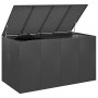 Trunk for garden cushions black PE rattan 194x100x103 cm by vidaXL, Outdoor storage boxes - Ref: Foro24-317232, Price: 410,99...