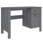 HAMAR desk solid dark gray pine wood 113x50x75 cm by vidaXL, Desks - Ref: Foro24-340462, Price: 137,34 €, Discount: %