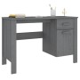 HAMAR desk solid dark gray pine wood 113x50x75 cm by vidaXL, Desks - Ref: Foro24-340462, Price: 137,34 €, Discount: %