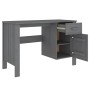 HAMAR desk solid dark gray pine wood 113x50x75 cm by vidaXL, Desks - Ref: Foro24-340462, Price: 137,34 €, Discount: %