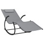 Rocking lounger 2 units in steel and gray textilene by vidaXL, Loungers - Ref: Foro24-318129, Price: 153,20 €, Discount: %