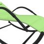 Steel and green textilene rocking lounger by vidaXL, Loungers - Ref: Foro24-318119, Price: 74,05 €, Discount: %