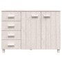 HAMAR Sideboard aus massivem weißem Kiefernholz 113x40x80 cm von vidaXL, Sideboards - Ref: Foro24-340445, Preis: 147,77 €, Ra...