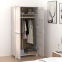 HAMAR Kleiderschrank aus massivem weißem Kiefernholz 89x50x180 cm von vidaXL, Kleiderschränke - Ref: Foro24-340481, Preis: 25...