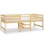 Estructura de cama madera maciza de pino 90x200 cm de vidaXL, Camas y somieres - Ref: Foro24-833095, Precio: 125,99 €, Descue...