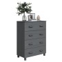 HAMAR sideboard solid dark gray pine wood 79x40x103.5 cm by vidaXL, Sideboards - Ref: Foro24-340426, Price: 165,62 €, Discoun...