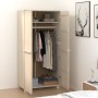 HAMAR Kleiderschrank aus massivem Kiefernholz, honigbraun, 89 x 50 x 180 cm von vidaXL, Kleiderschränke - Ref: Foro24-340480,...