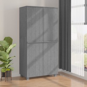 HAMAR solid pine wood dark gray wardrobe 89x50x180 cm by vidaXL, Wardrobes - Ref: Foro24-340482, Price: 232,99 €, Discount: %