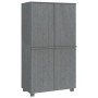 HAMAR Kleiderschrank aus massivem Kiefernholz, dunkelgrau, 89 x 50 x 180 cm von vidaXL, Kleiderschränke - Ref: Foro24-340482,...