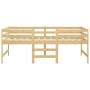 Estructura de cama madera maciza de pino 90x200 cm de vidaXL, Camas y somieres - Ref: Foro24-833095, Precio: 125,99 €, Descue...