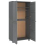 HAMAR solid pine wood dark gray wardrobe 89x50x180 cm by vidaXL, Wardrobes - Ref: Foro24-340482, Price: 232,97 €, Discount: %