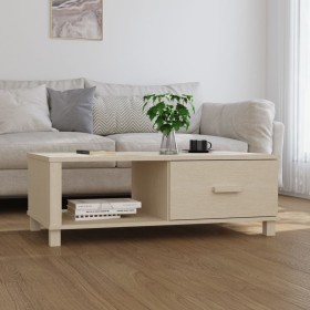 HAMAR solid pine wood coffee table in honey brown color, measuring 100x55x35cm. by vidaXL, Coffee table - Ref: Foro24-340452,...