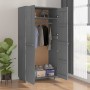 HAMAR Kleiderschrank aus massivem Kiefernholz, dunkelgrau, 89 x 50 x 180 cm von vidaXL, Kleiderschränke - Ref: Foro24-340482,...