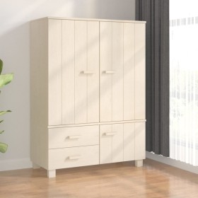 HAMAR Kleiderschrank aus massivem Kiefernholz, honigbraun, 99 x 45 x 137 cm von vidaXL, Kleiderschränke - Ref: Foro24-340476,...