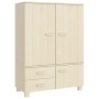 Armario HAMAR madera pino maciza marrón miel 99x45x137 cm de vidaXL, Armarios roperos - Ref: Foro24-340476, Precio: 299,33 €,...