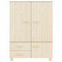 Armario HAMAR madera pino maciza marrón miel 99x45x137 cm de vidaXL, Armarios roperos - Ref: Foro24-340476, Precio: 299,33 €,...