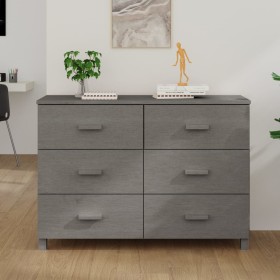 HAMAR Sideboard aus massivem hellgrauem Kiefernholz 113x40x80 cm von vidaXL, Sideboards - Ref: Foro24-340451, Preis: 162,99 €...