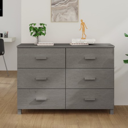 HAMAR Sideboard aus massivem hellgrauem Kiefernholz 113x40x80 cm von vidaXL, Sideboards - Ref: Foro24-340451, Preis: 162,49 €...