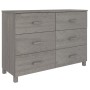 HAMAR sideboard solid light gray pine wood 113x40x80 cm by vidaXL, Sideboards - Ref: Foro24-340451, Price: 162,49 €, Discount: %