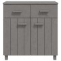 Aparador HAMAR madera maciza de pino gris claro 79x40x80 cm de vidaXL, Aparadores - Ref: Foro24-340439, Precio: 107,41 €, Des...