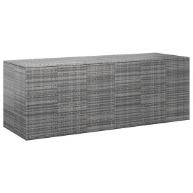 Trunk for garden cushions gray PE rattan 291x100.5x104 cm by vidaXL, Outdoor storage boxes - Ref: Foro24-317237, Price: 478,0...