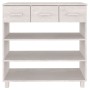 HAMAR solid white pine wood console table 90x35x90 cm by vidaXL, Side tables - Ref: Foro24-340465, Price: 141,64 €, Discount: %