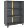 Estantería HAMAR madera maciza pino gris oscuro 85x35x112 cm de vidaXL, Librerías y estanterías - Ref: Foro24-340486, Precio:...