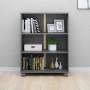 HAMAR solid dark grey pine wood shelf 85x35x112 cm by vidaXL, Bookcases and shelves - Ref: Foro24-340486, Price: 88,85 €, Dis...