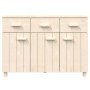 Aparador HAMAR madera de pino maciza marrón miel 113x40x80 cm de vidaXL, Aparadores - Ref: Foro24-340440, Precio: 151,73 €, D...