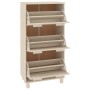 HAMAR shoe rack solid pine wood honey brown 59.5x35x117 cm by vidaXL, Shoe racks and shoe organizers - Ref: Foro24-340512, Pr...