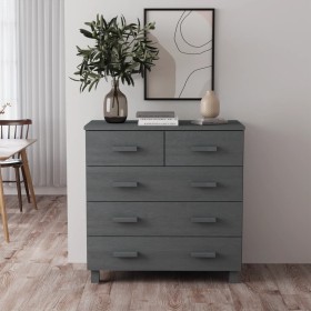 HAMAR sideboard solid dark gray pine wood 79x40x80cm by vidaXL, Sideboards - Ref: Foro24-340422, Price: 122,99 €, Discount: %