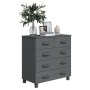 HAMAR sideboard solid dark gray pine wood 79x40x80cm by vidaXL, Sideboards - Ref: Foro24-340422, Price: 131,99 €, Discount: %