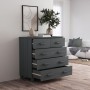 HAMAR sideboard solid dark gray pine wood 79x40x80cm by vidaXL, Sideboards - Ref: Foro24-340422, Price: 131,99 €, Discount: %